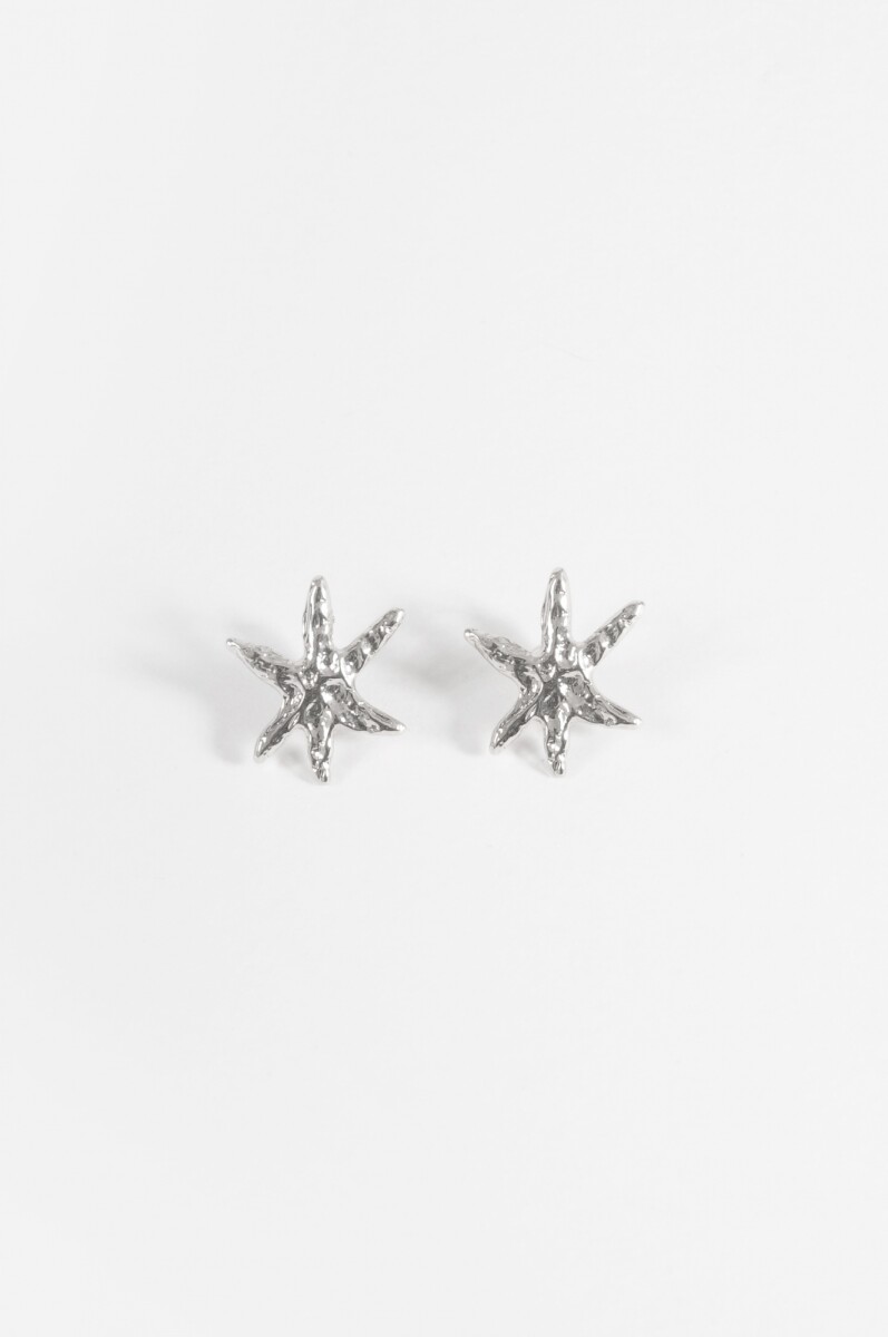 PREVENTA Caravanas clip estrellas - plateado 