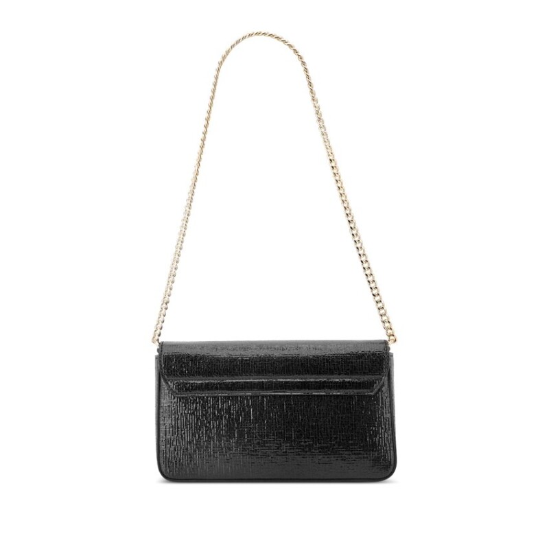 Blais Flap Shoulder Bag Black
