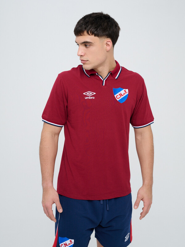 REMERA POLO CORE Nacional Hombre Beige, ordeaux