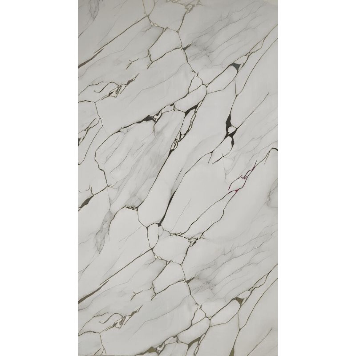 PLACA 1.22 X 2.44 MT SIMIL MARMOL - BLANCO/DORADO 