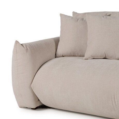 Sofá Aconchego - Tela Microfibra - 2 módulos T1569 (Beige)