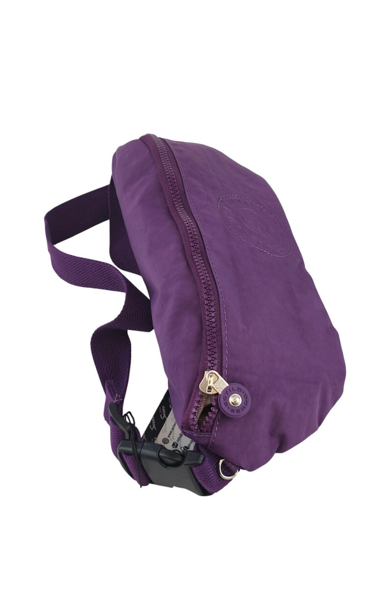Riñonera Premium de Tafeta Amasada Violeta