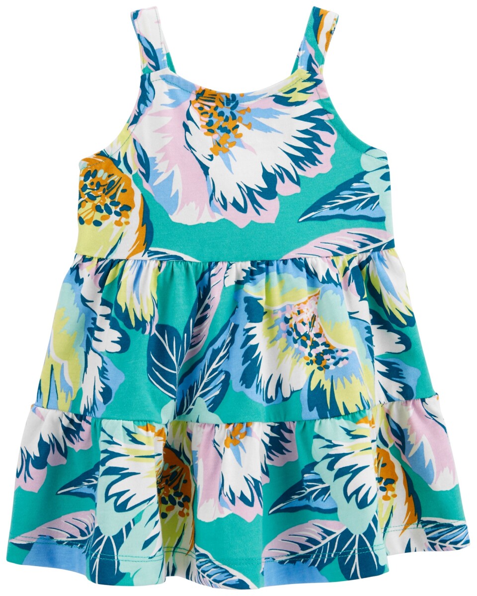 Vestido Floral de Algodón 