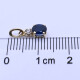 Colgante oro 18k con zafiro oval y zirconia. Colgante oro 18k con zafiro oval y zirconia.