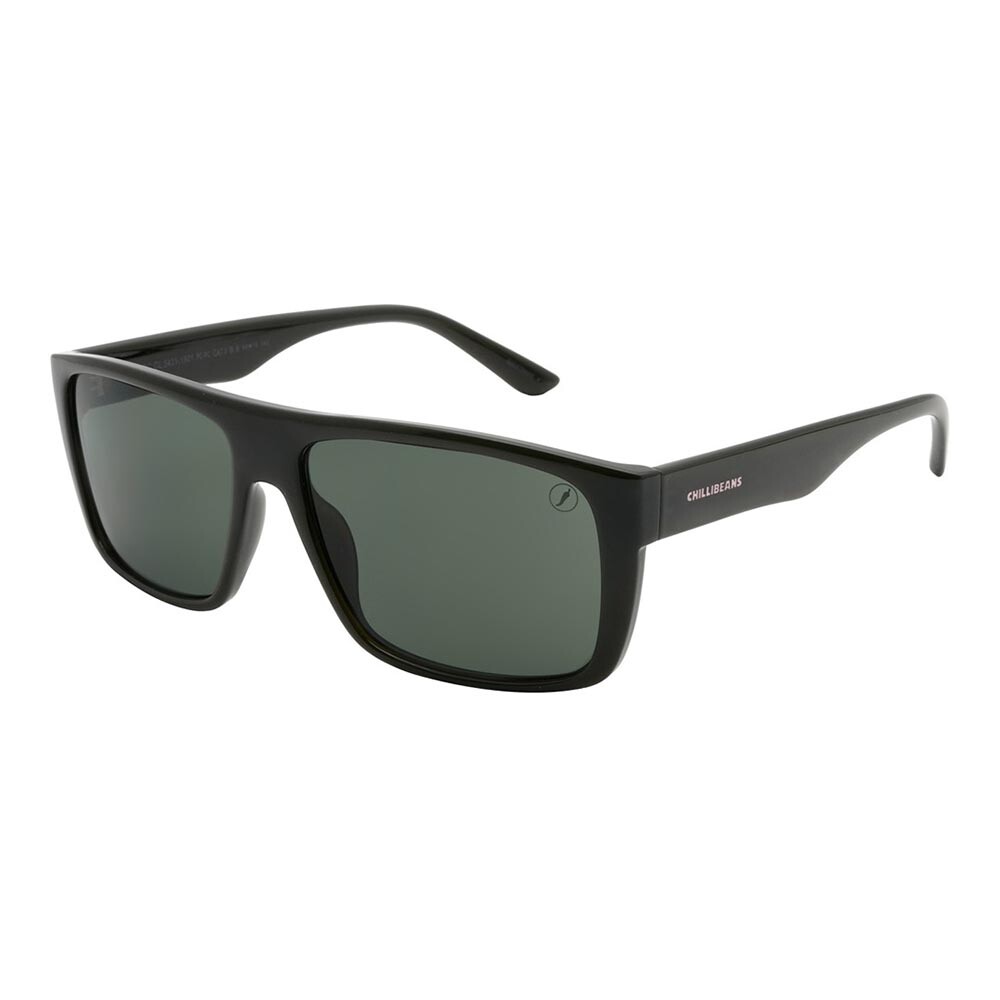 Lentes De Sol Policarbonato Chilli Beans Cuadrado Verde/Negro