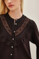 Camisa Bassa Long Negro