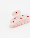 Broche Estampados Broche Acrílico De Corazones - Rosa Claro