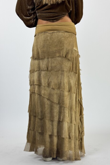 POLLERA GIULIANA Mostaza