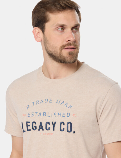 REMERA ESTAMPADA Beige