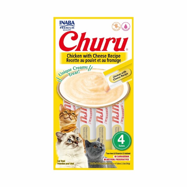 Churu Pollo con Queso 56gr (4 unidades x 14 gr) Churu Pollo con Queso 56gr (4 unidades x 14 gr)