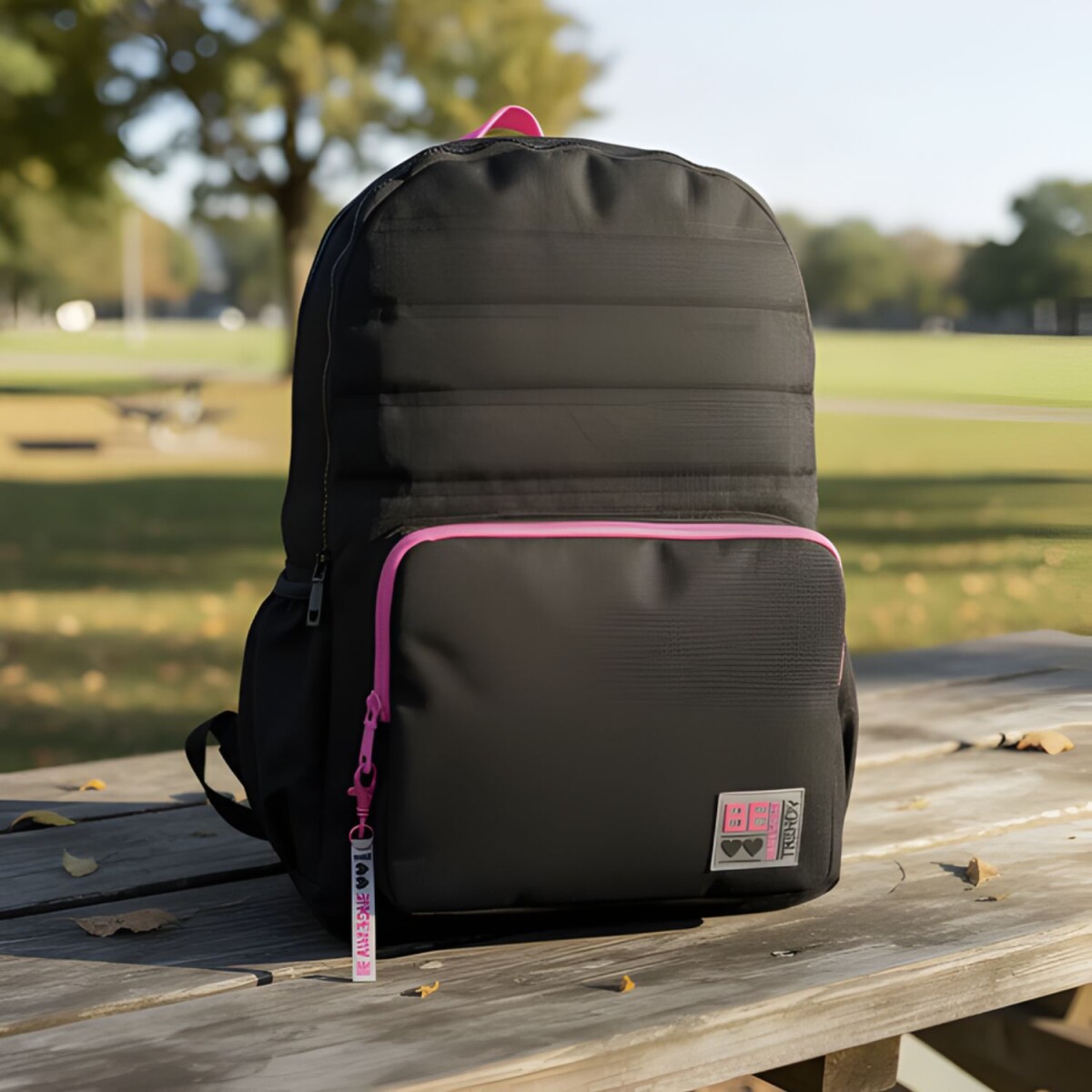 Mochila Trendy Be Para Uso Escolar Diario Moderna Práctica Cómoda Y Recreativa - Negro 