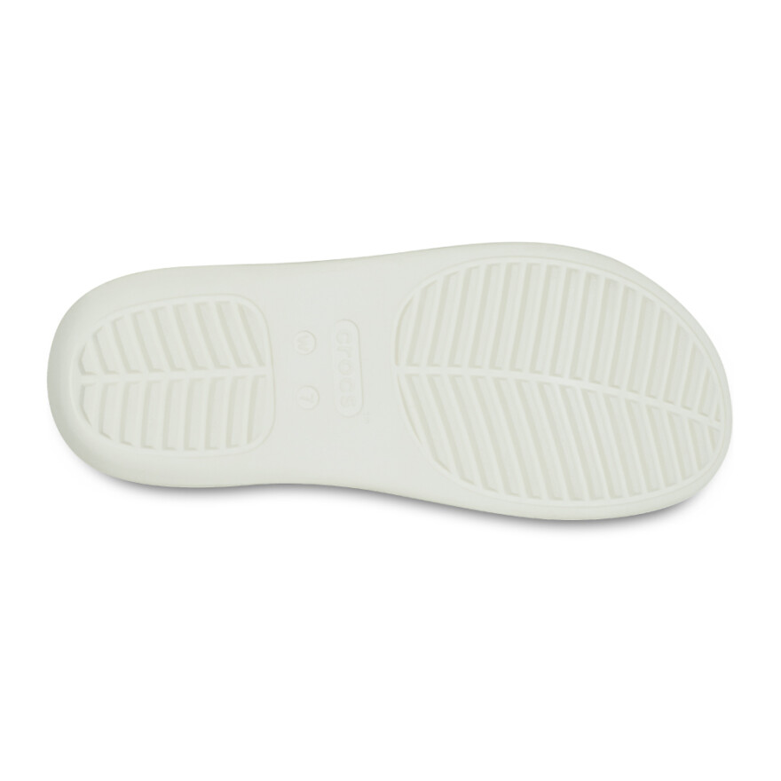 Sandalias Crocs Getaway Patent Strappy - Mujer Chalk