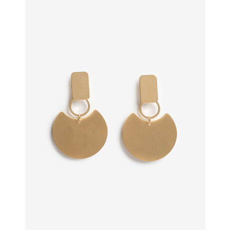 Aros Colgantes Chapones Dorados Dorado