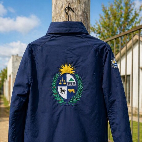 Campera Taslon Escudo Nacional Azul