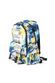Mochila nylon estampada Azul claro