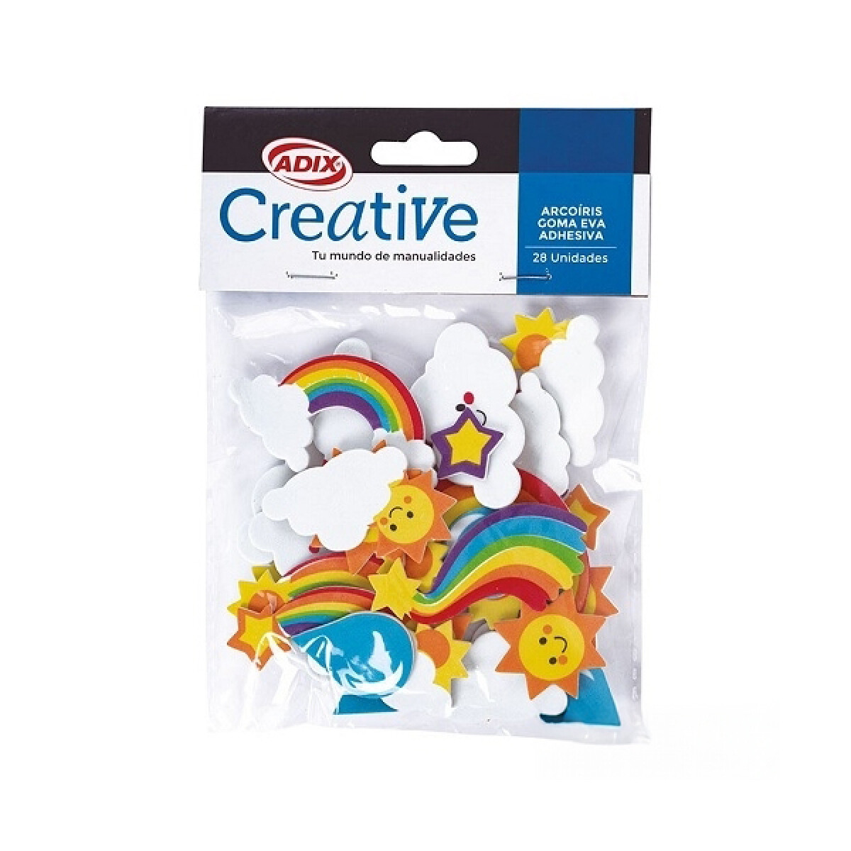 Confetti Creative Goma Eva Arcoiris x 28 