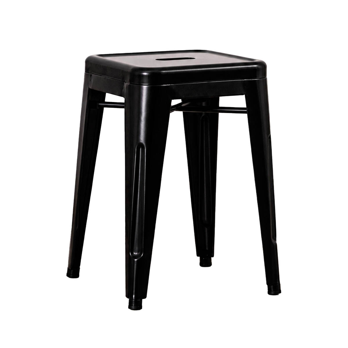 Banco Taburete Metálico Tolix Calidad Cocina Jardín - Negro 