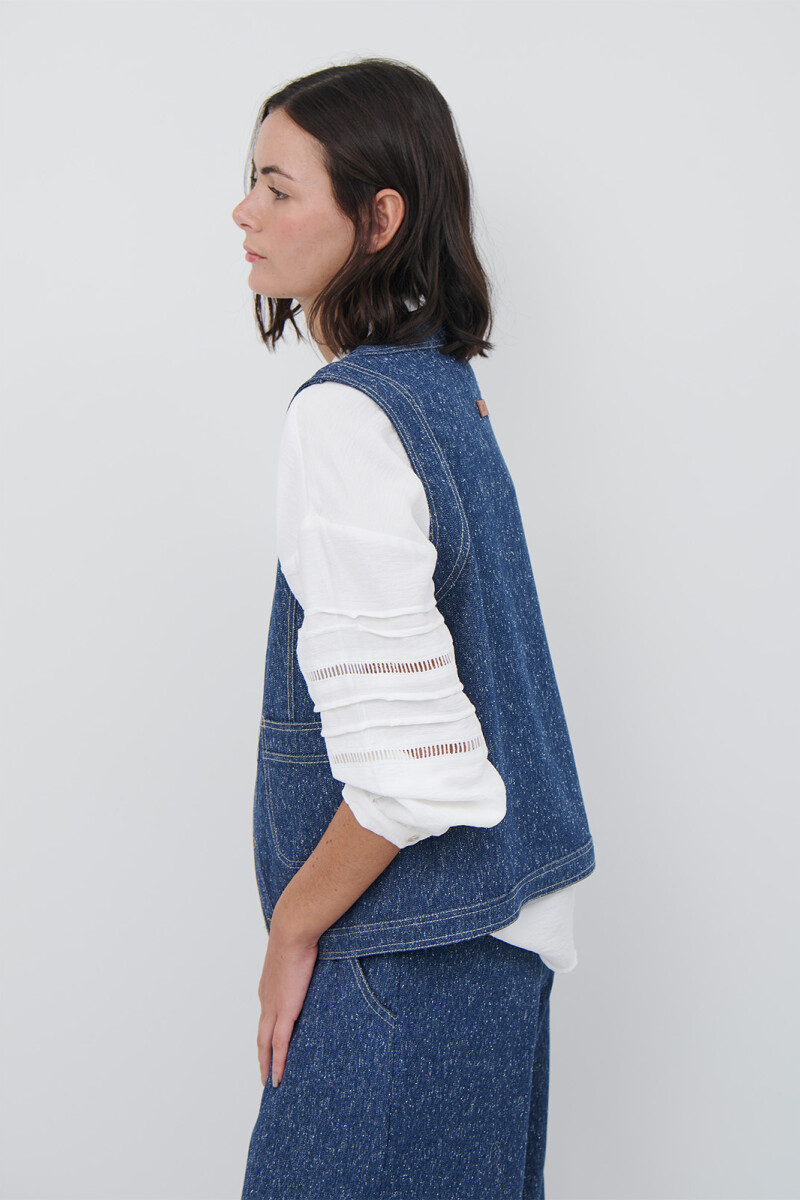 CHALECO MINI ESPIGA AZUL