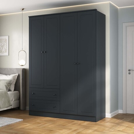 PLACARD 4 PUERTAS MDF GRIS AMERICANO PLUS