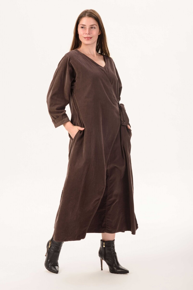 Vestido Asti - chocolate 