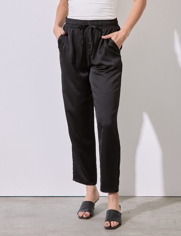 Pantalon Satén NEGRO