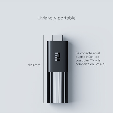 Mi TV Stick Xiaomi | Reproductor Portátil de Contenido Streaming Negro