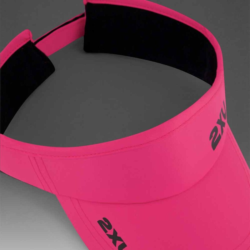 Gorra Running Run Visor Unisex Fuchsia/black