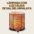 Lámpara De Sal Himalaya Luz Cálida Base Hierro Piedras Lámpara De Sal Himalaya Luz Cálida Base Hierro Piedras