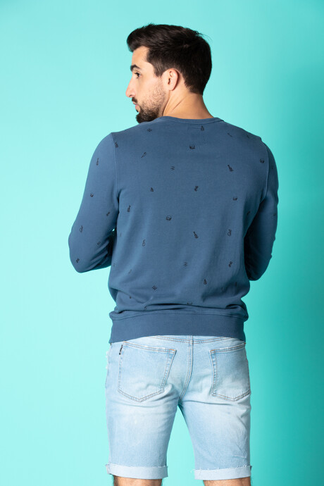 SWEATER HARRAN E23 RUSTY Azul