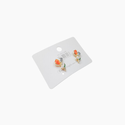 Caravanas c/perlas forma de flor x2 unidades Caravanas C/perlas Forma De Flor X2 Unidades