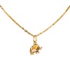 Dije Elefante-Oro bajo-Sin piedra-CP8507 sinpiedra