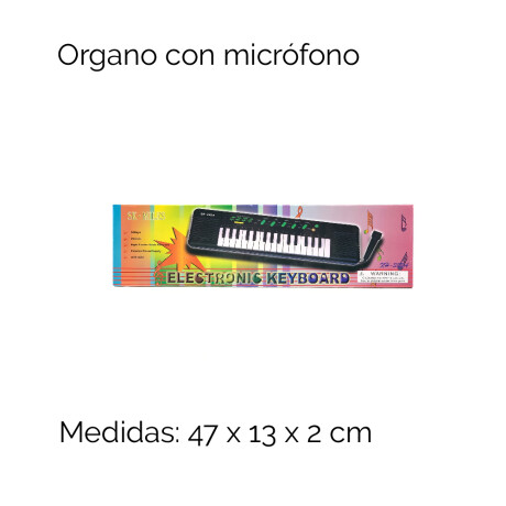 Organo Con Microfono 4aa Caja 4051 Organo Con Microfono 4aa Caja 4051