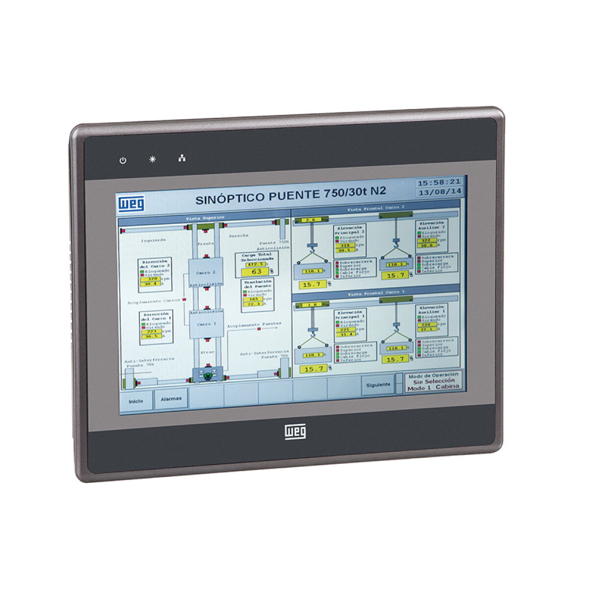 Pantalla HMI MT8071IP tactil a color 7'' - WE8800 