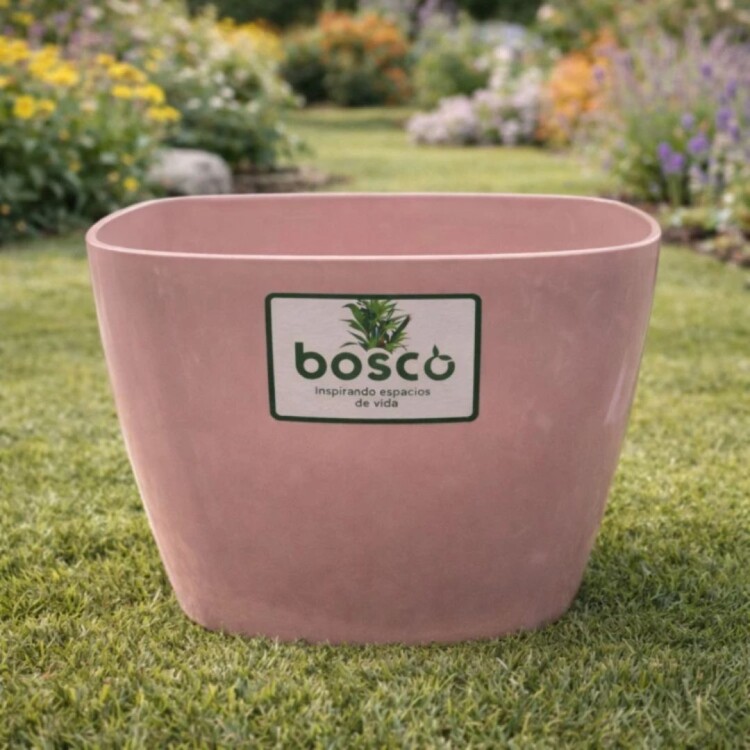 MACETA CUADRADA 18 CM UMBRA ROSADA MACETA CUADRADA 18 CM UMBRA ROSADA