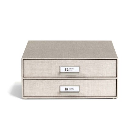 ORG ESCRITORIO 2 CAJONES PAPEL NATURAL-BEIGE BIRGER