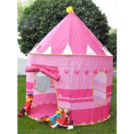 Carpa Castillo Para Niño O Niña C/mosquitero Y Suelo Rosa