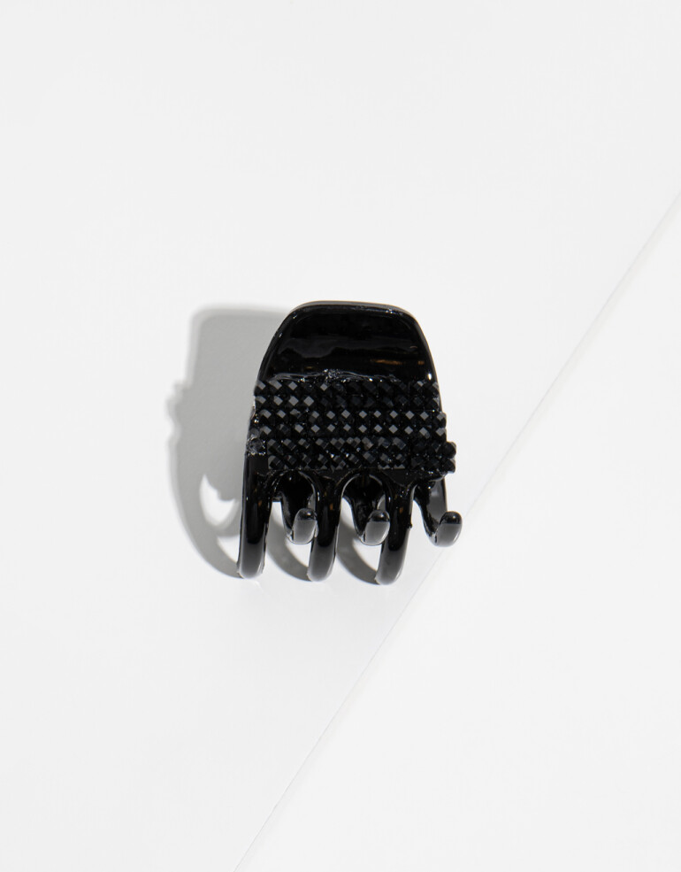 Broche Acrilico Broche Facetado - Negro