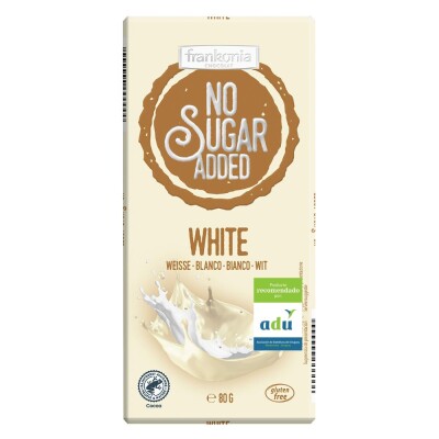 Chocolate Weisse Blanco Sin Azúcar Frankonia 80g Chocolate Frankonia Weisse
