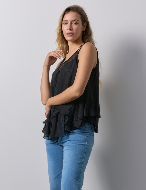 Blusa Gasa NEGRO