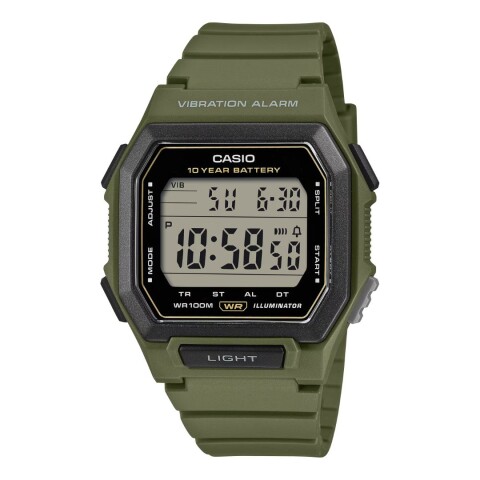 Reloj Casio Digital Hombre W-738H-3AVDF Verde Reloj Casio Digital Hombre W-738h-3avdf Verde