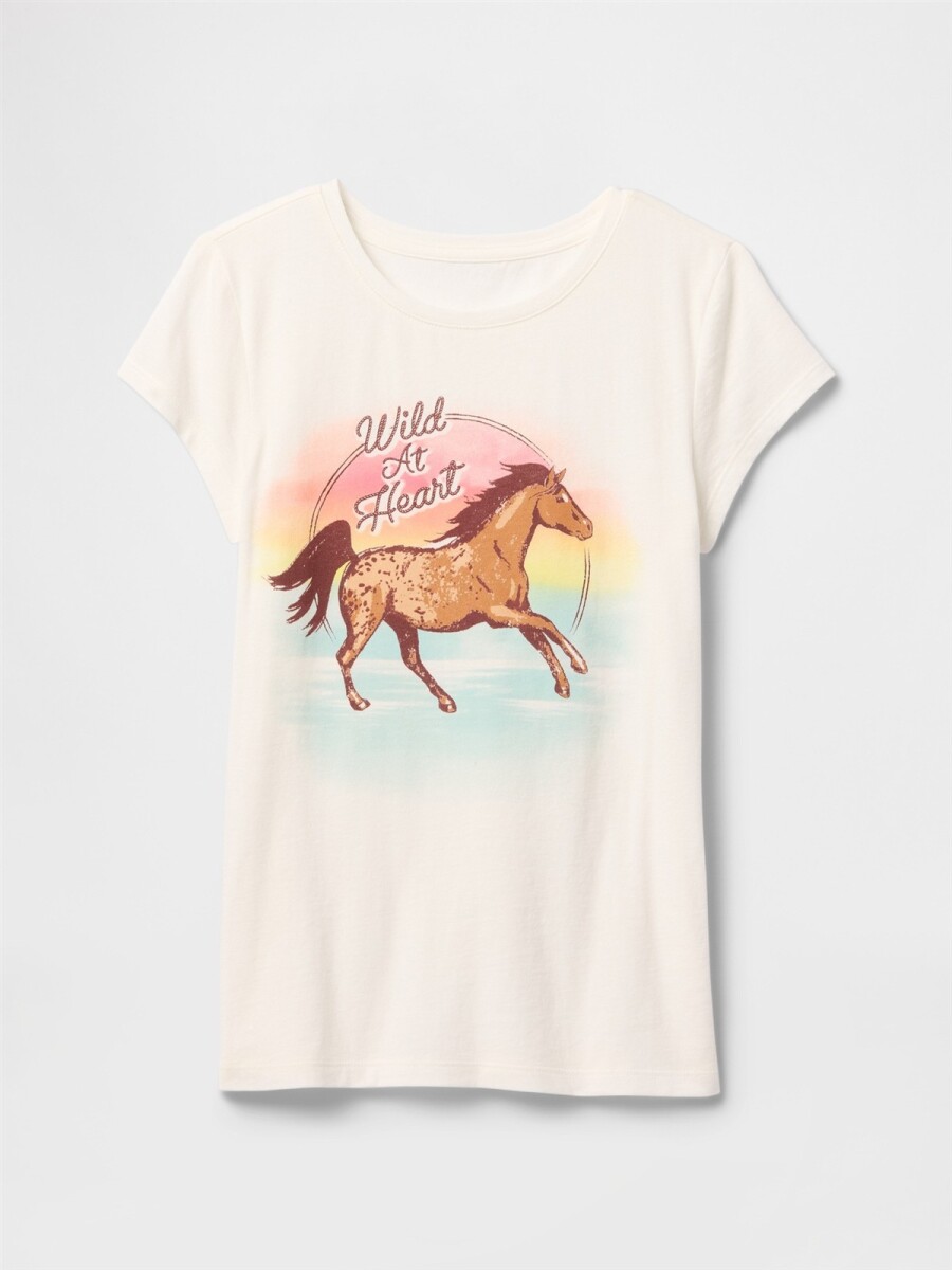Remera Gráfico Niña - Horse 