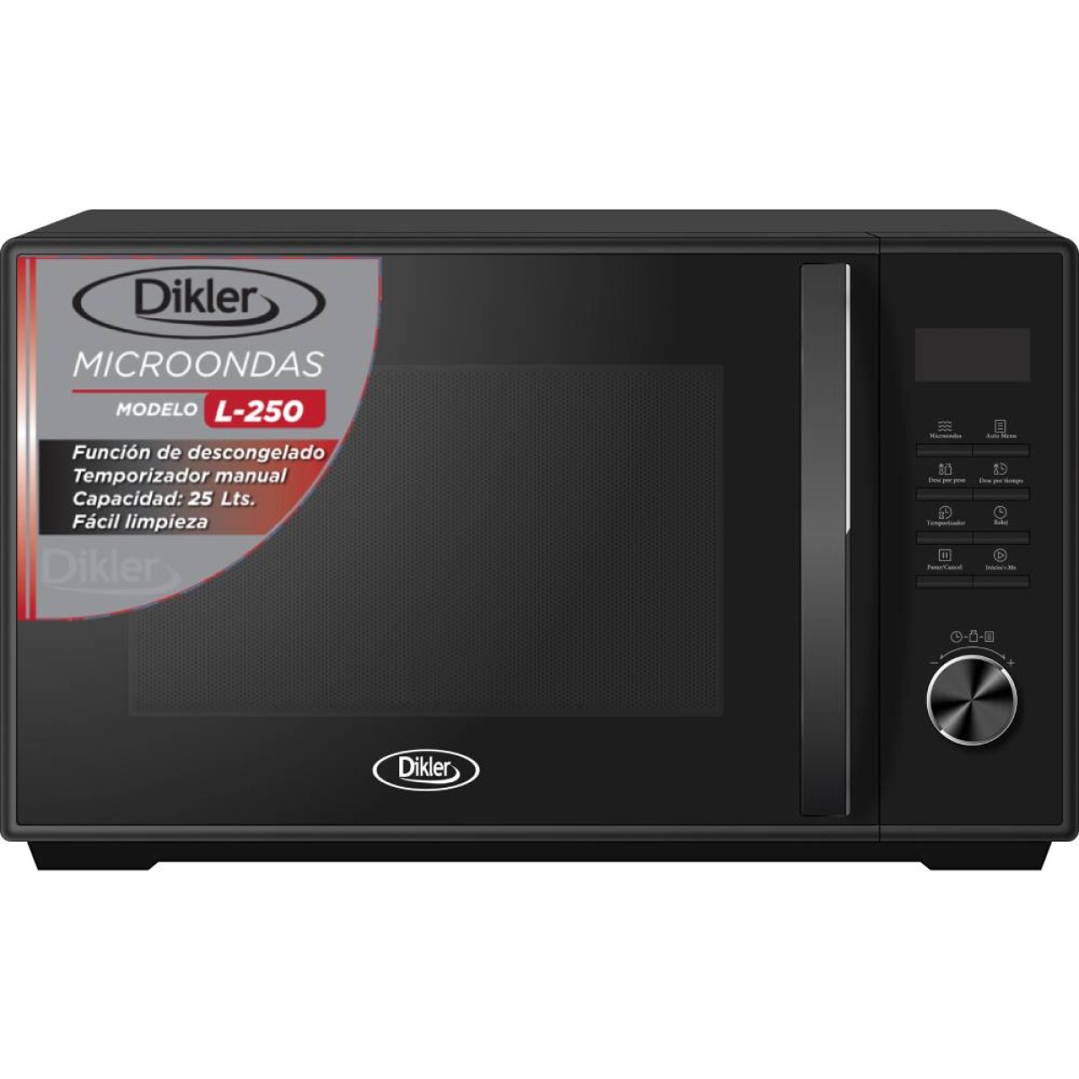 Microondas Dikler 25 Lts. negro 