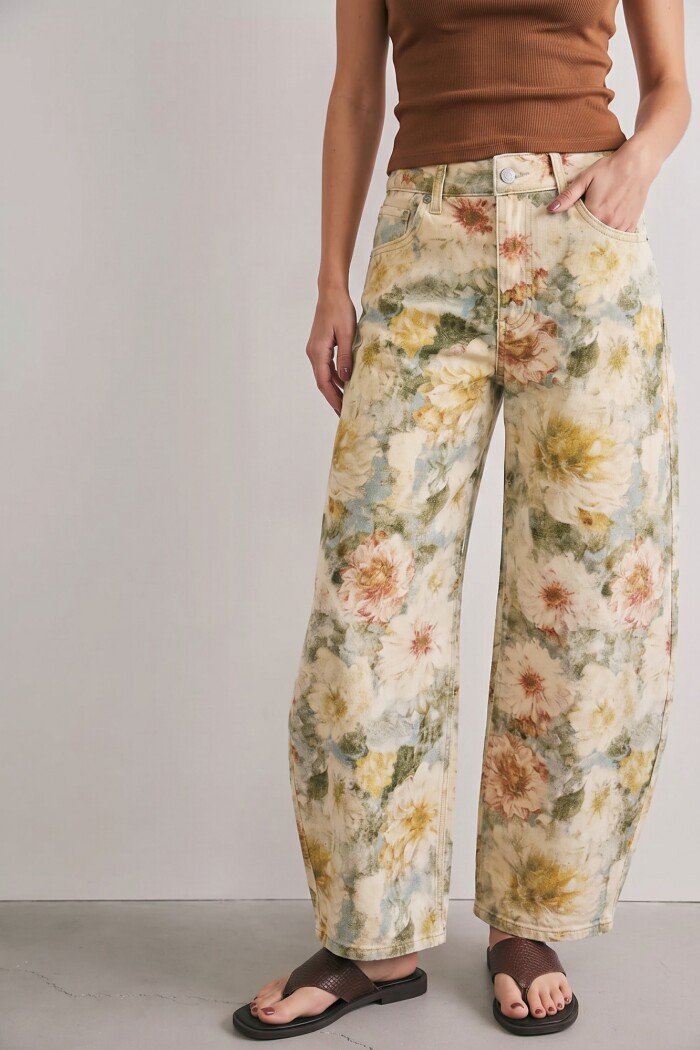 Jean Barrel Flores Print