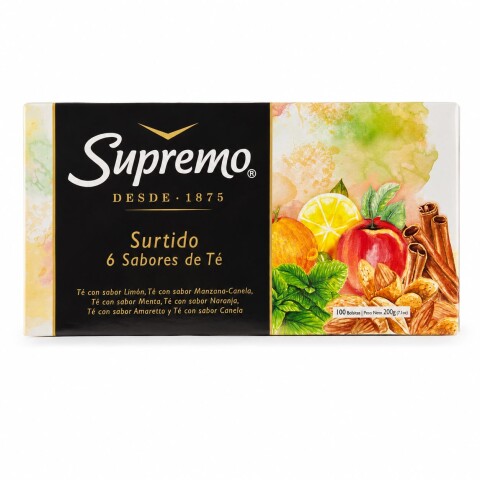 TE SUPREMO SURTIDO 6 SABOR x 100 sob Unica