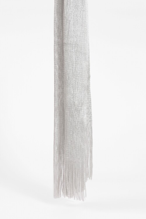 Pashmina party con argolla plateado