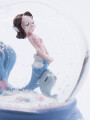 BOLA DE NIEVE SIRENA VIOLETA (V)