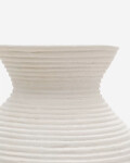Jarrón Pria de papel maché blanco 51 cm