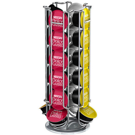 Soporte Giratorio para 18 Cápsulas Acero Inoxidable 001