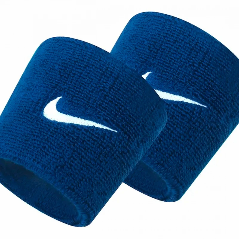 Muñequeras Tenis Nike Swoosh Wristband 2 pk Unisex Azul