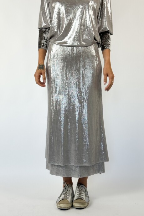 POLLERA ZORYA Plateado